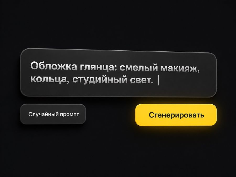 Шаг 2: опишите кадр — поле промпта на русском