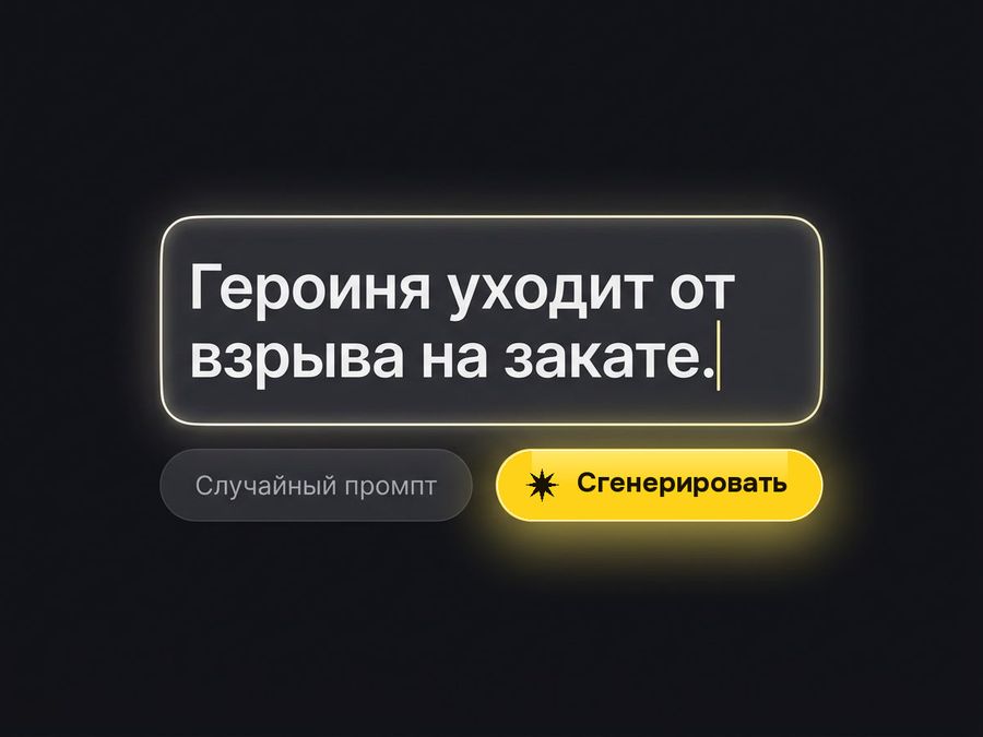 Шаг 2: опишите кадр — поле промпта на русском