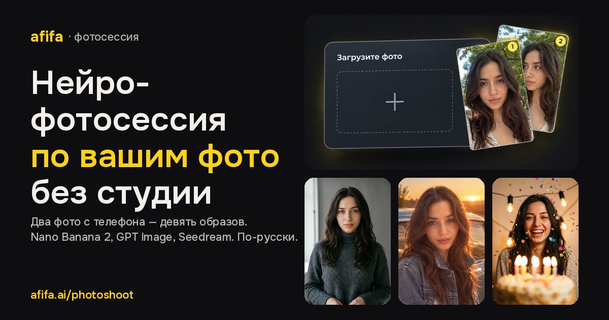 Фотосессия нейросетью по вашим фото